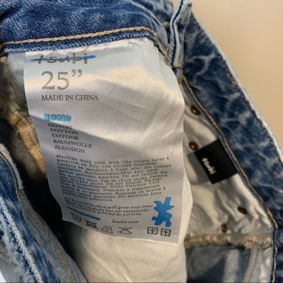 NEW KSUBI Chlo Wasted Jean Slash Blue - Size 25 - Picture 9 of 9